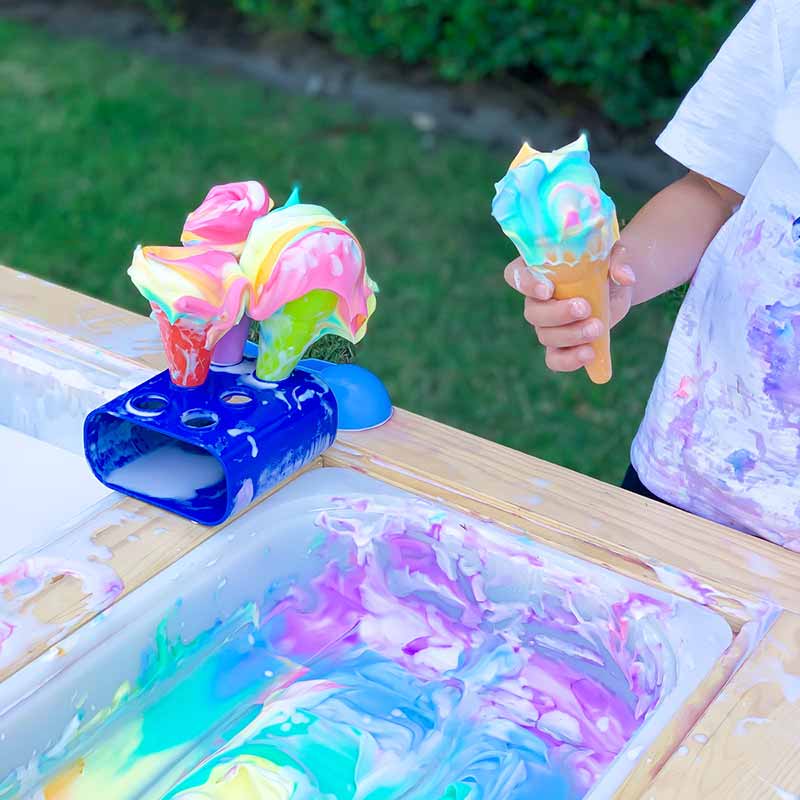 ice cream sensory play shaving cream activity sensory play for kids