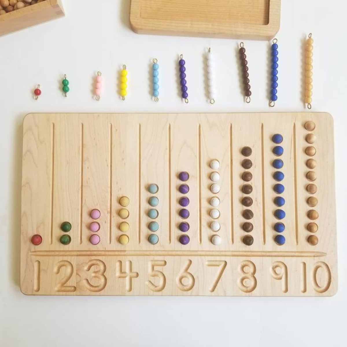counting board wooden resources