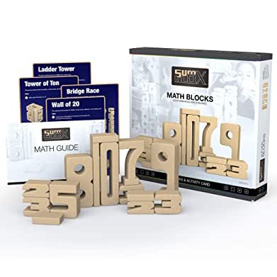 early math learning for kids wooden blocks