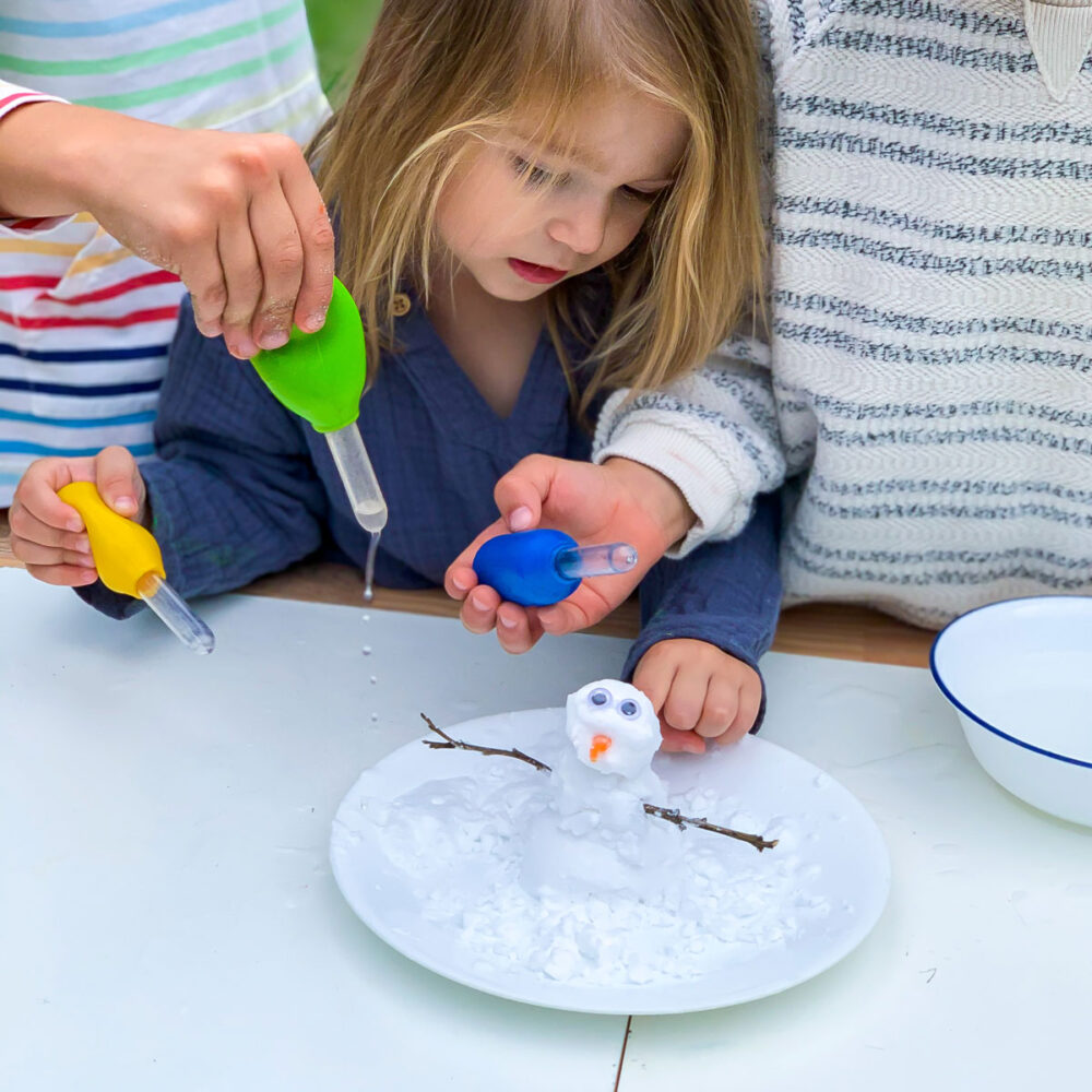 Winter Science Experiment – Fizzy Snowman