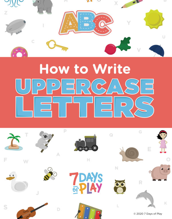 how to write uppercase letter tracing worksheets