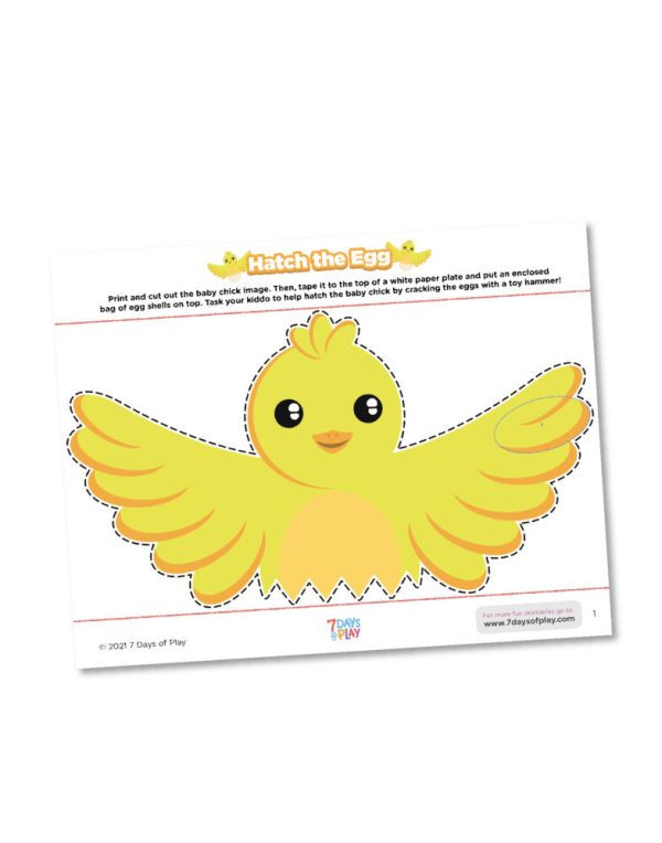 hatch the egg hand eye coordination printable activity worksheet for toddlers