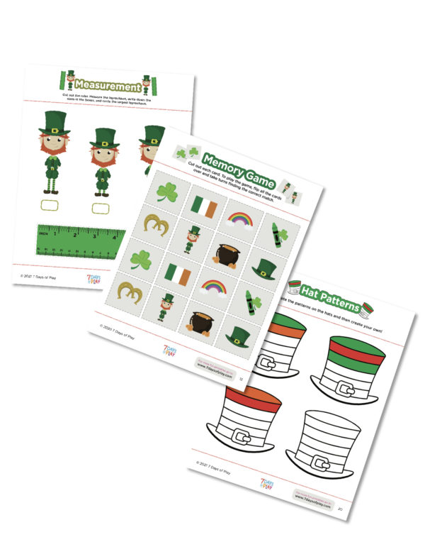 free printable st. patrick's day worksheets