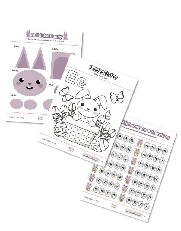 easter and spring themed worksheets printables