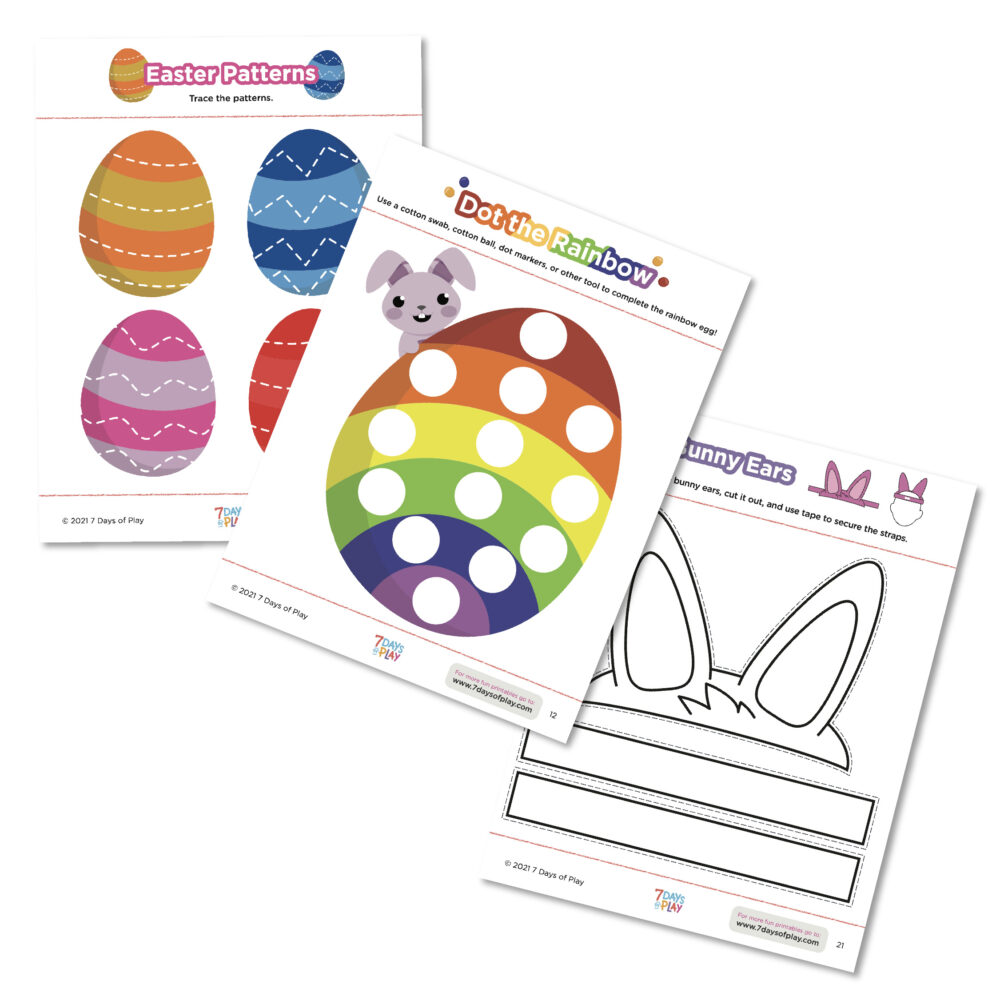 easter and spring themed worksheets printables