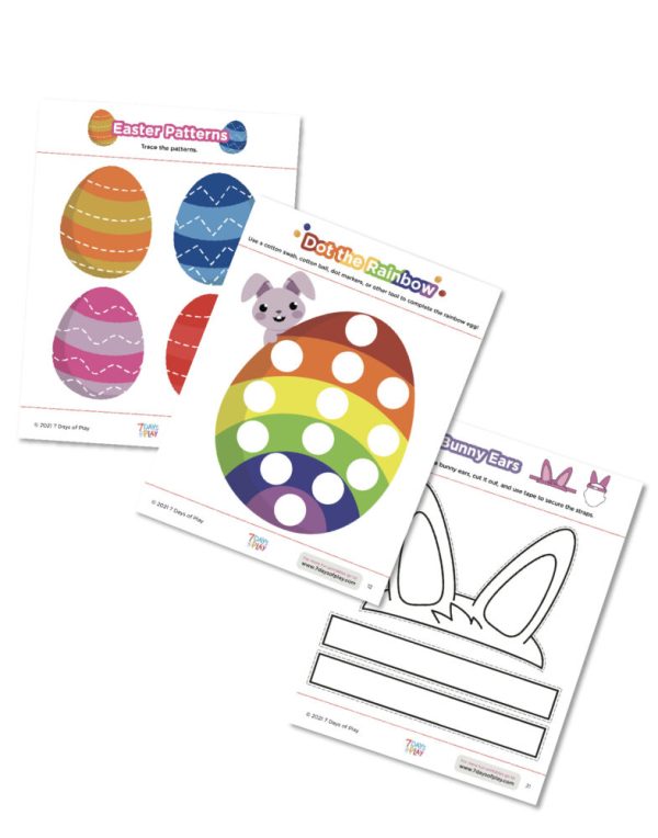 easter and spring themed worksheets printables