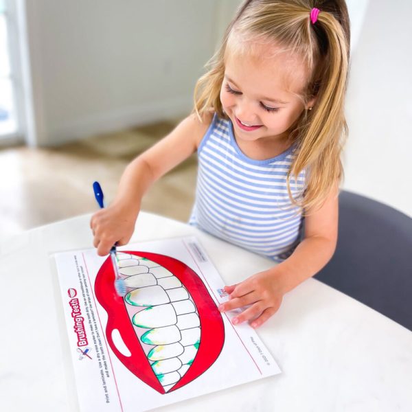 brushing teeth activity printable worksheet
