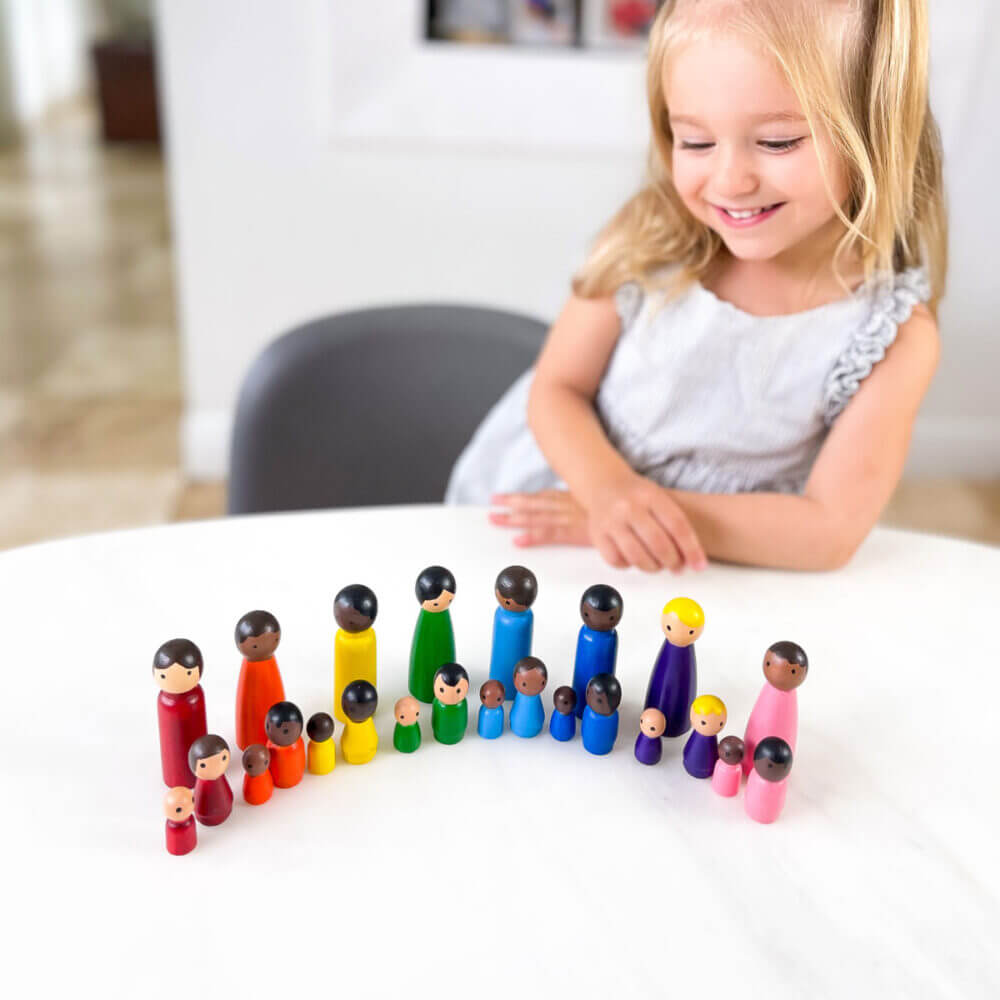 DIY Peg Dolls – Colorful Open Ended Toys