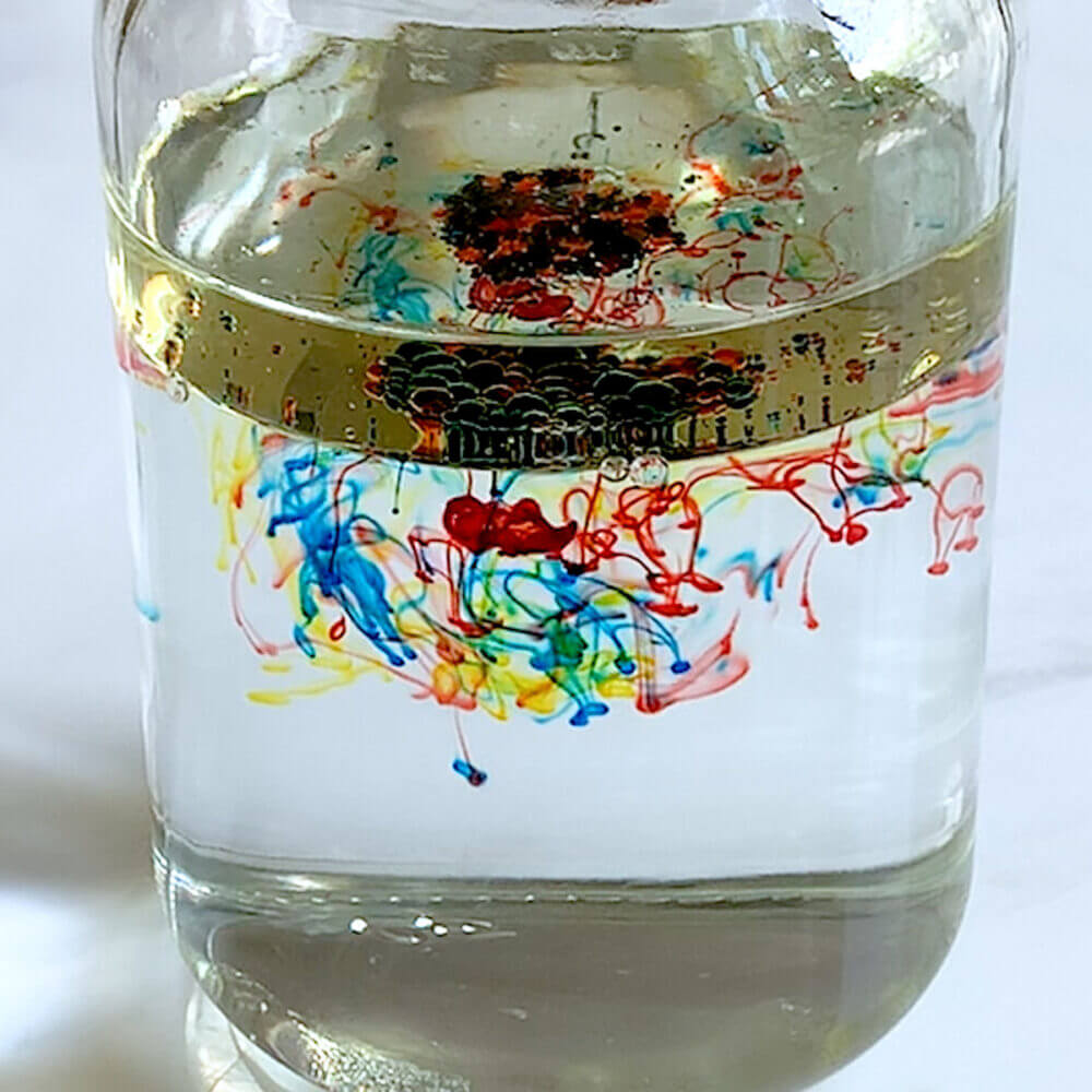 fireworks in a jar experiment for kids
