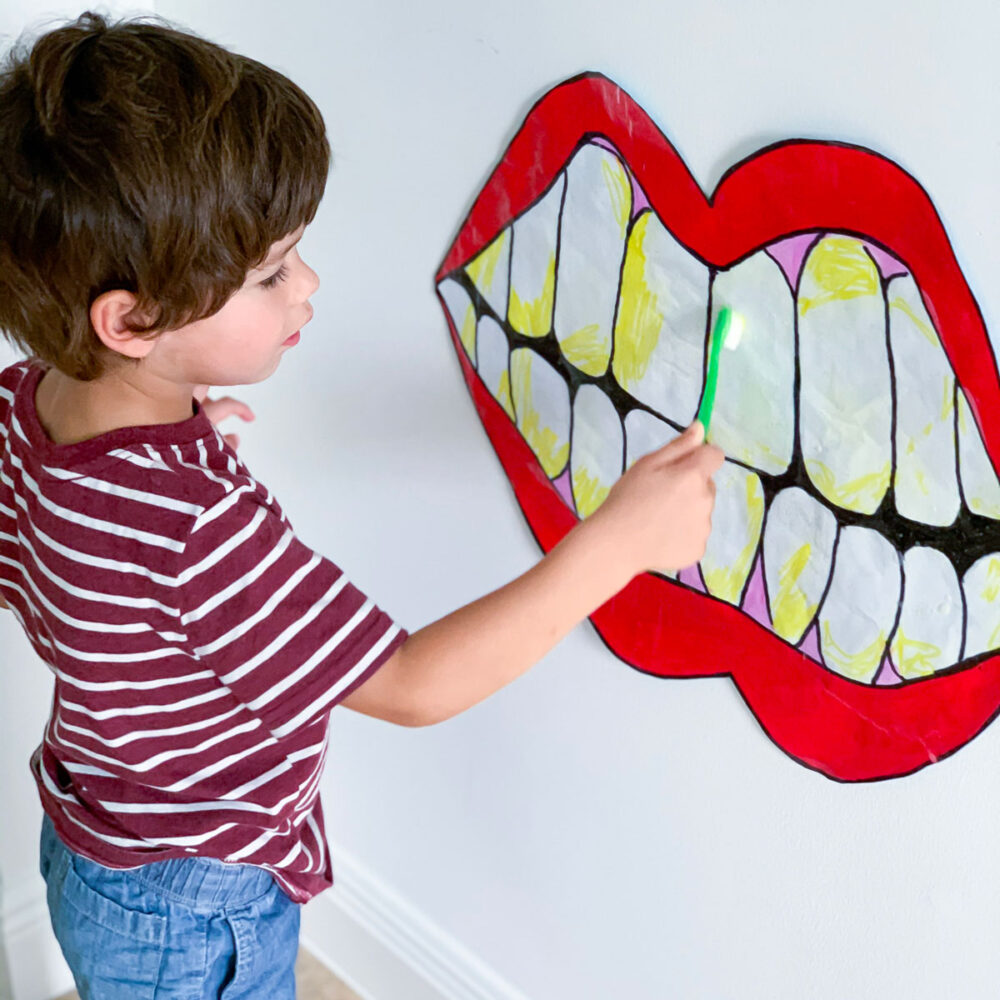 Easy Teeth Brushing Activity For Kids