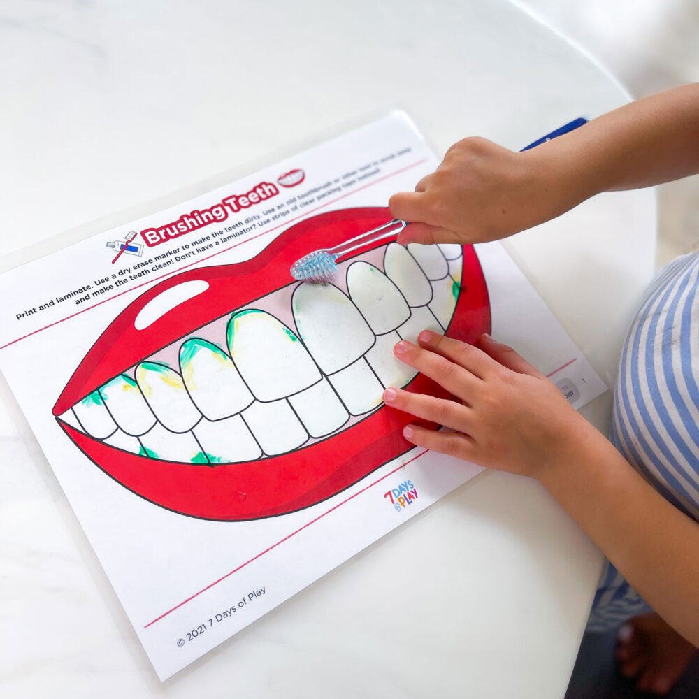 Toothbrush Template For Kids