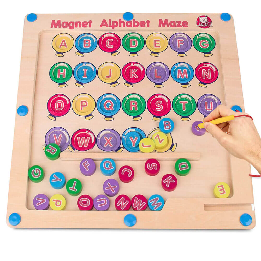 magnetic alphabet learning game pre writing