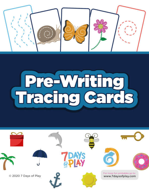 pre-writing tracing cards printable