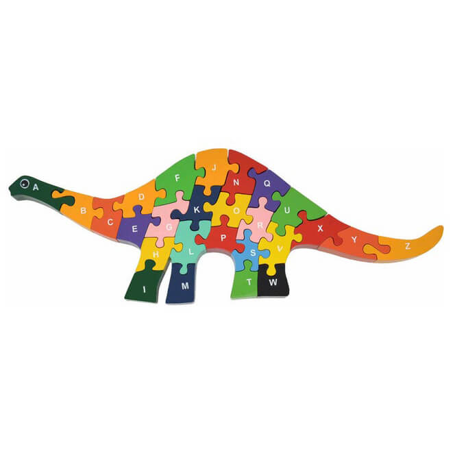 dinosaur alphabet puzzle wooden