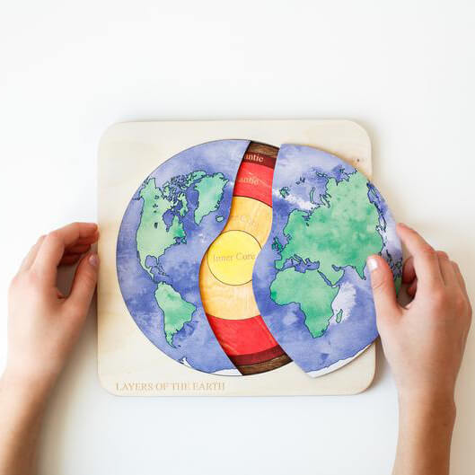 earth puzzle earth day planet learning for kids