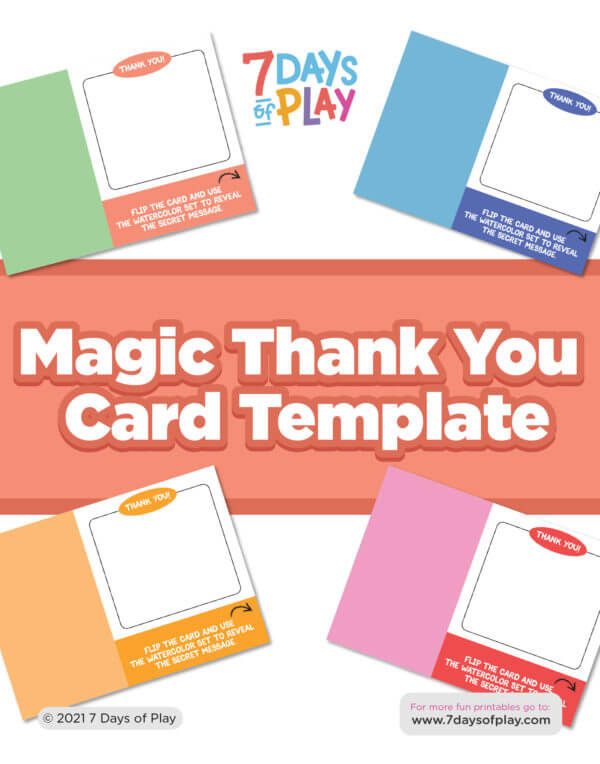 magic thank you card template watercolor magic white crayon
