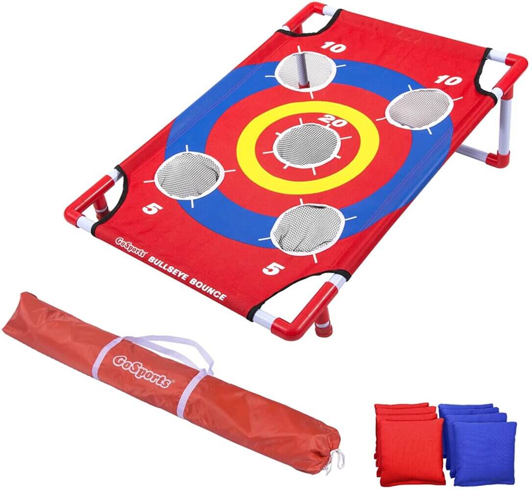 outdoor play cornhole toss game bean bag game for kids