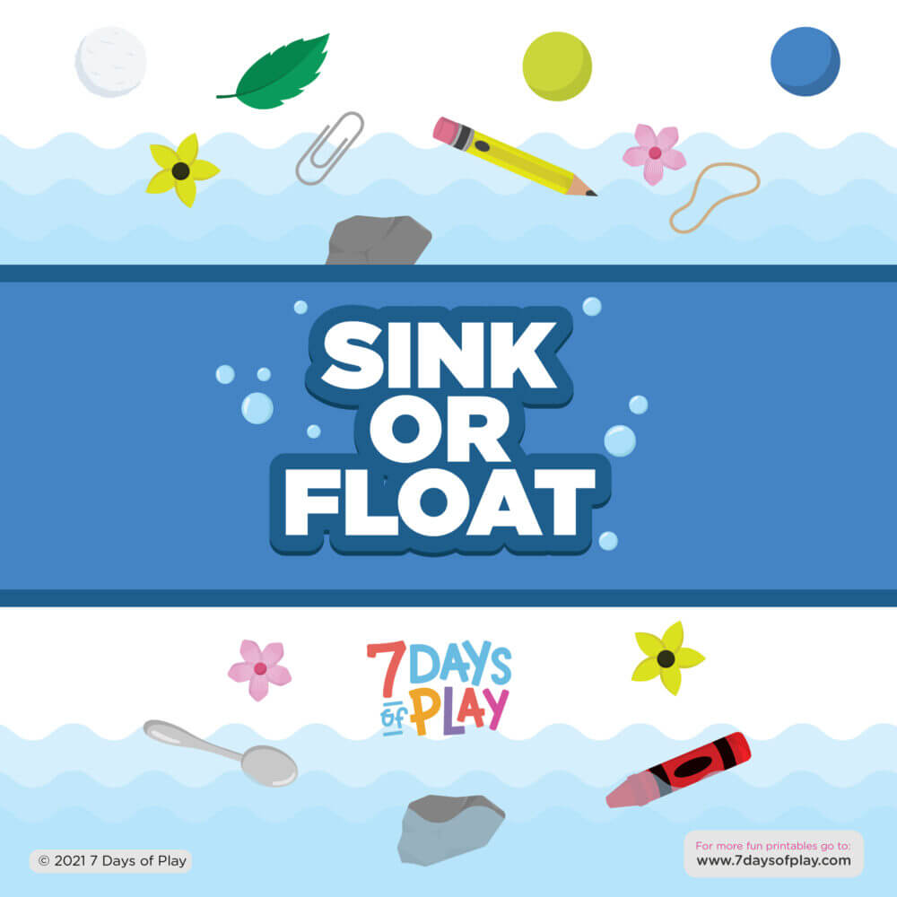 sink or float chart worksheet printable
