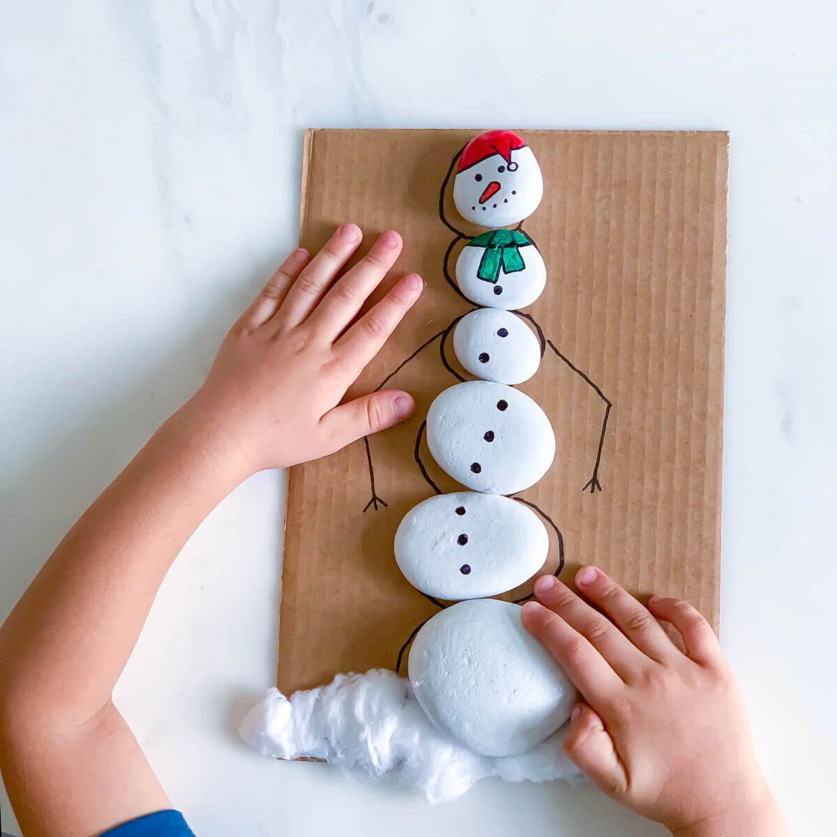 fun winter activity counting number recognition snow man winter theme