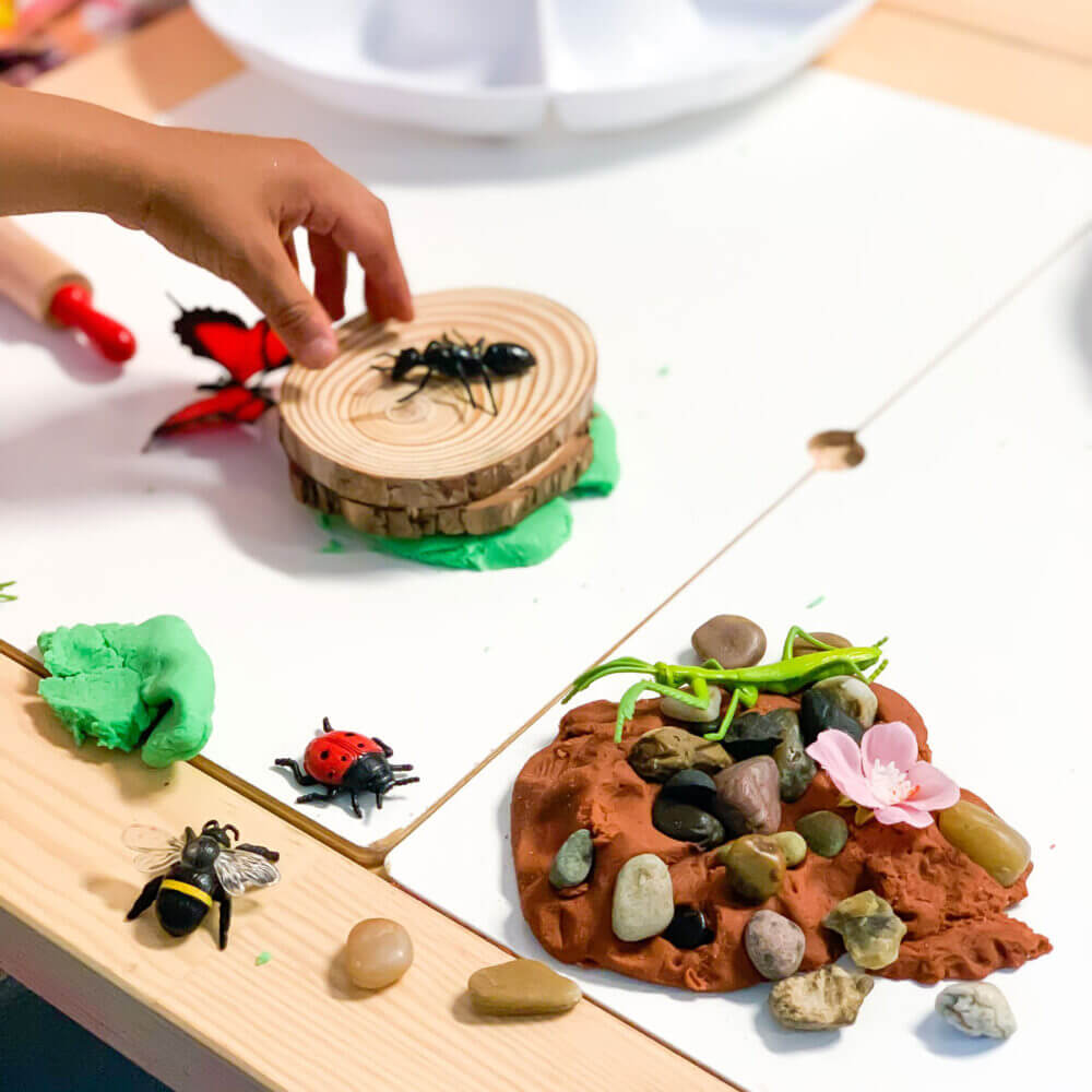 preschool bug insect activity play dough kit loose parts play bug study