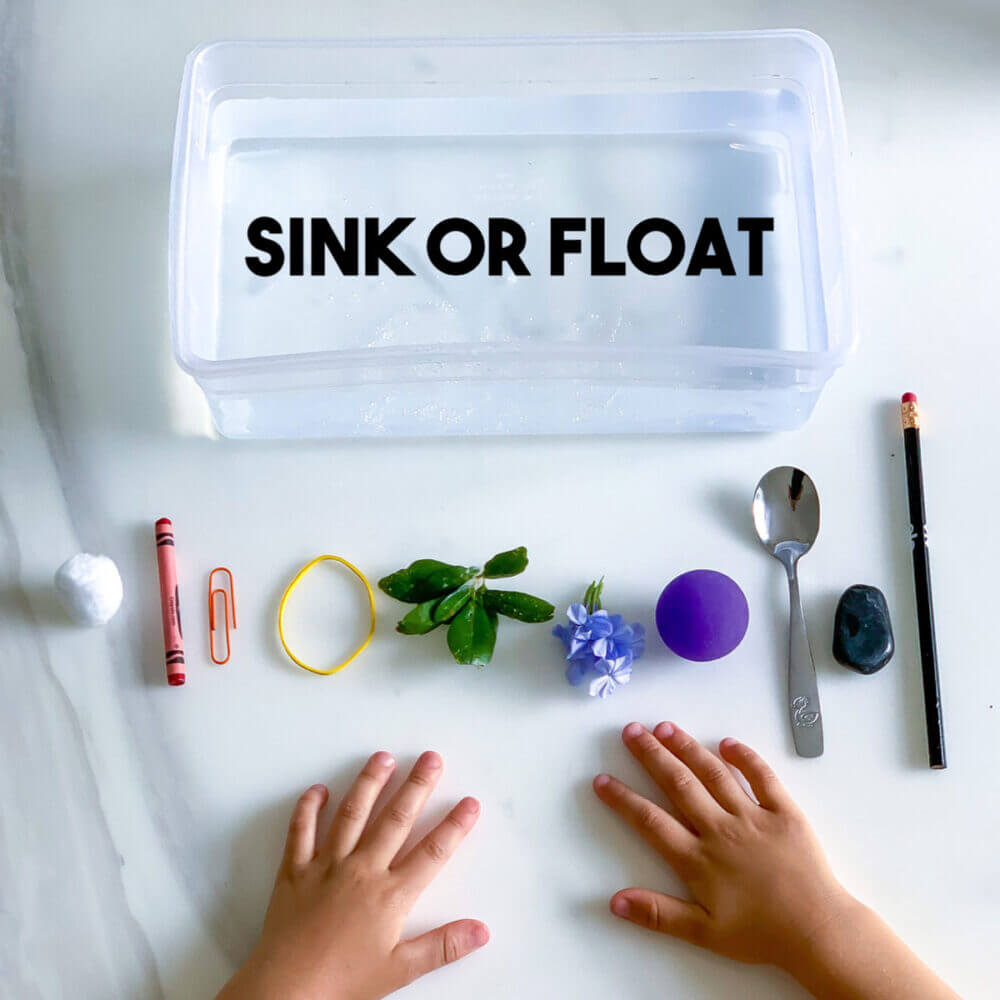 Sink or Float Experiment - All About Density! - 25 Days of Play Inside Sink Or Float Worksheet