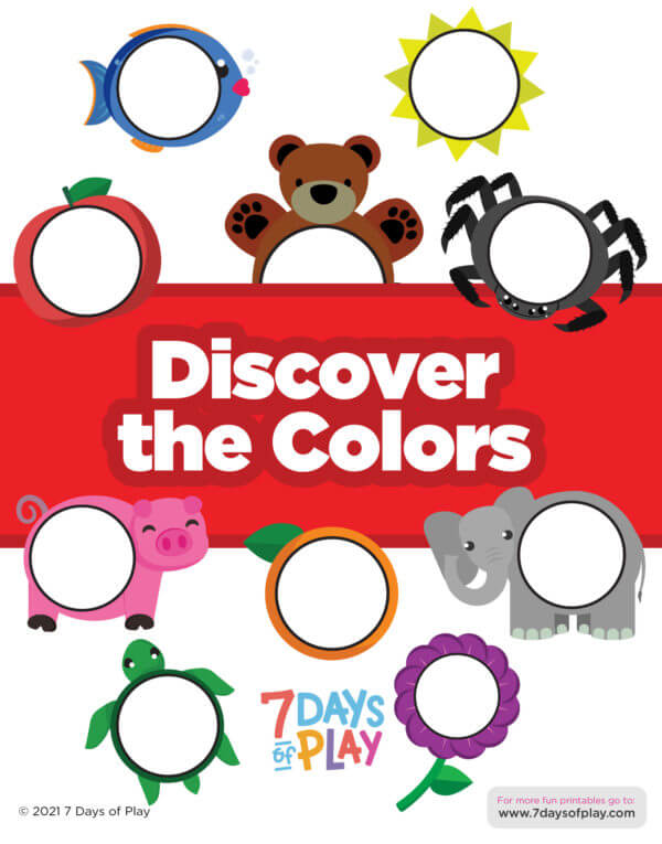 discover the colors worksheet printable color matching