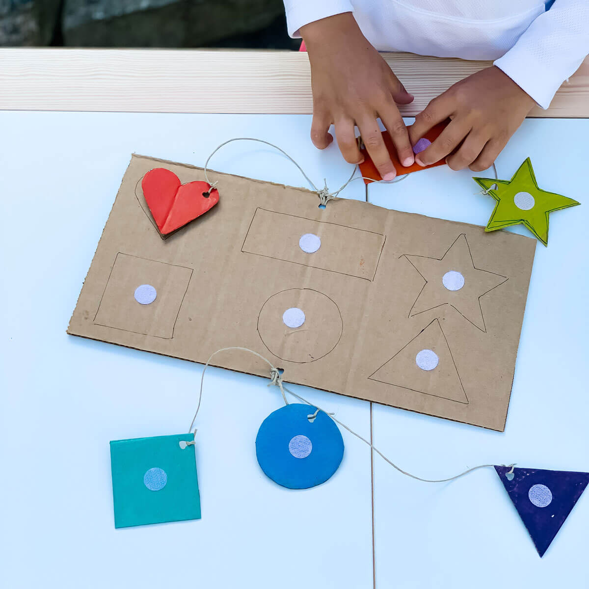 shape matching game diy puzzle for kids