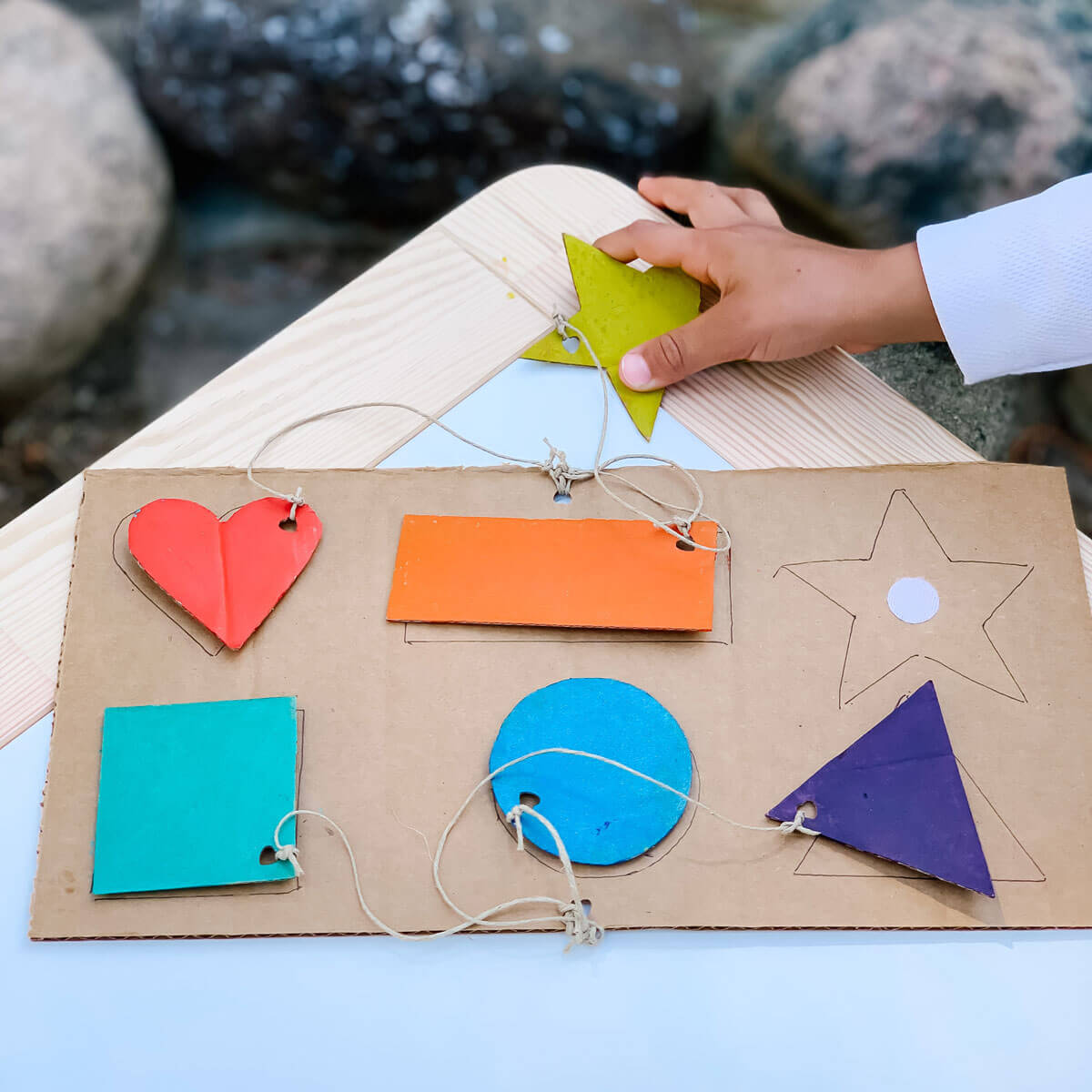 shape matching game diy puzzle for kids