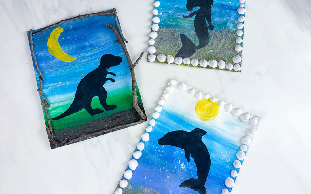Stencil Art for Kids – Beautiful Process and Texture