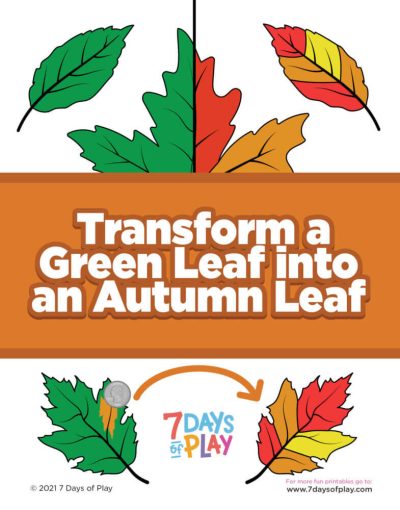 fall leaf craft free printable