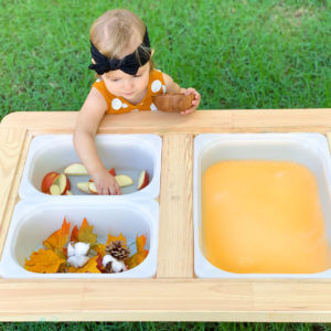 Fall Sensory Bin – How to Make Taste-Safe Foam