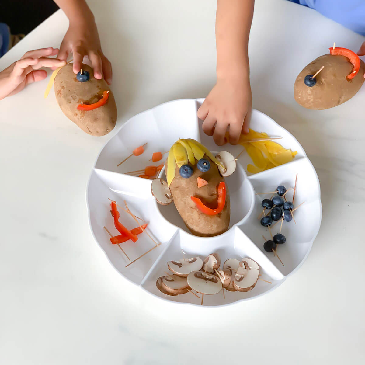 Food Activity for Kids – The Real Life Mr. Potato Head