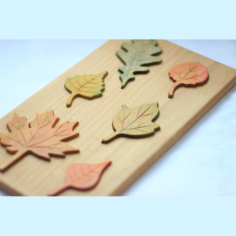 fall themed leaf puzzle gift autumn