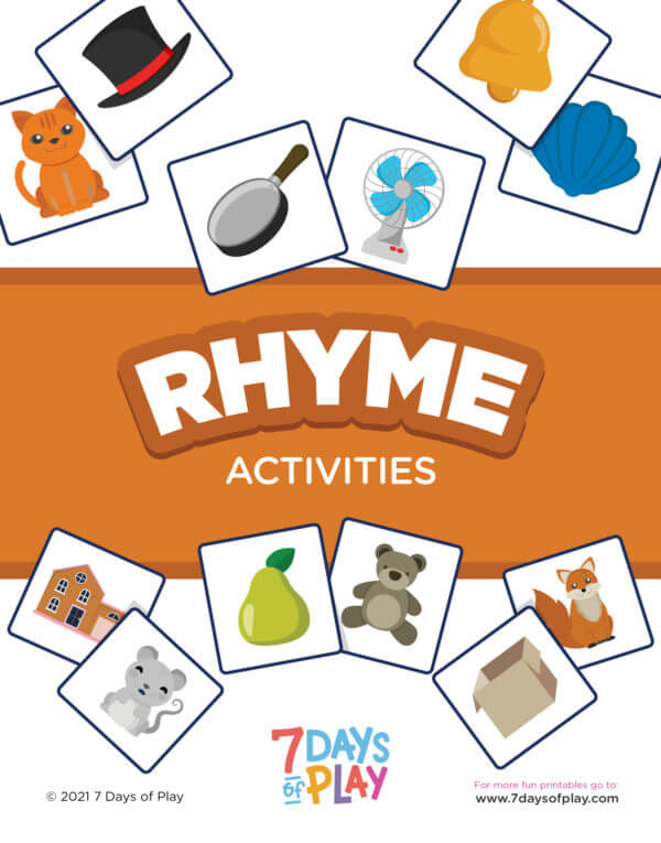 rhyme rhyming activities worksheets printables