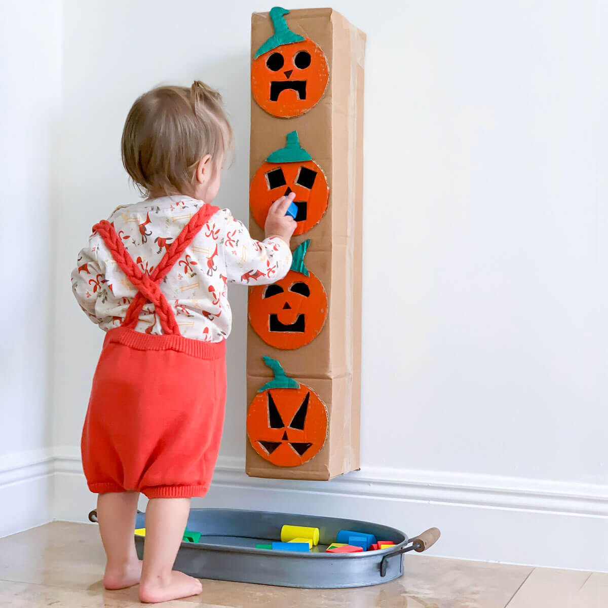 halloween activity for toddler pumpkin shape sorter learning play craft