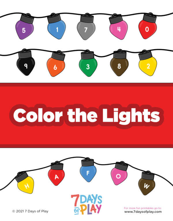 color by number alphabet christmas lights printable worksheet free holiday