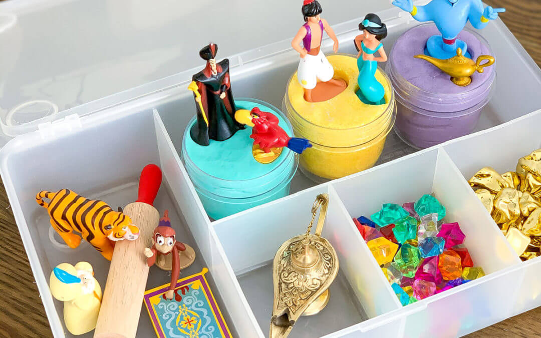 Aladdin Party Idea – How to Make a Themed Play Dough Kit
