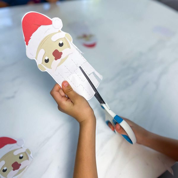 Cut Santa's Beard - Fun Printable
