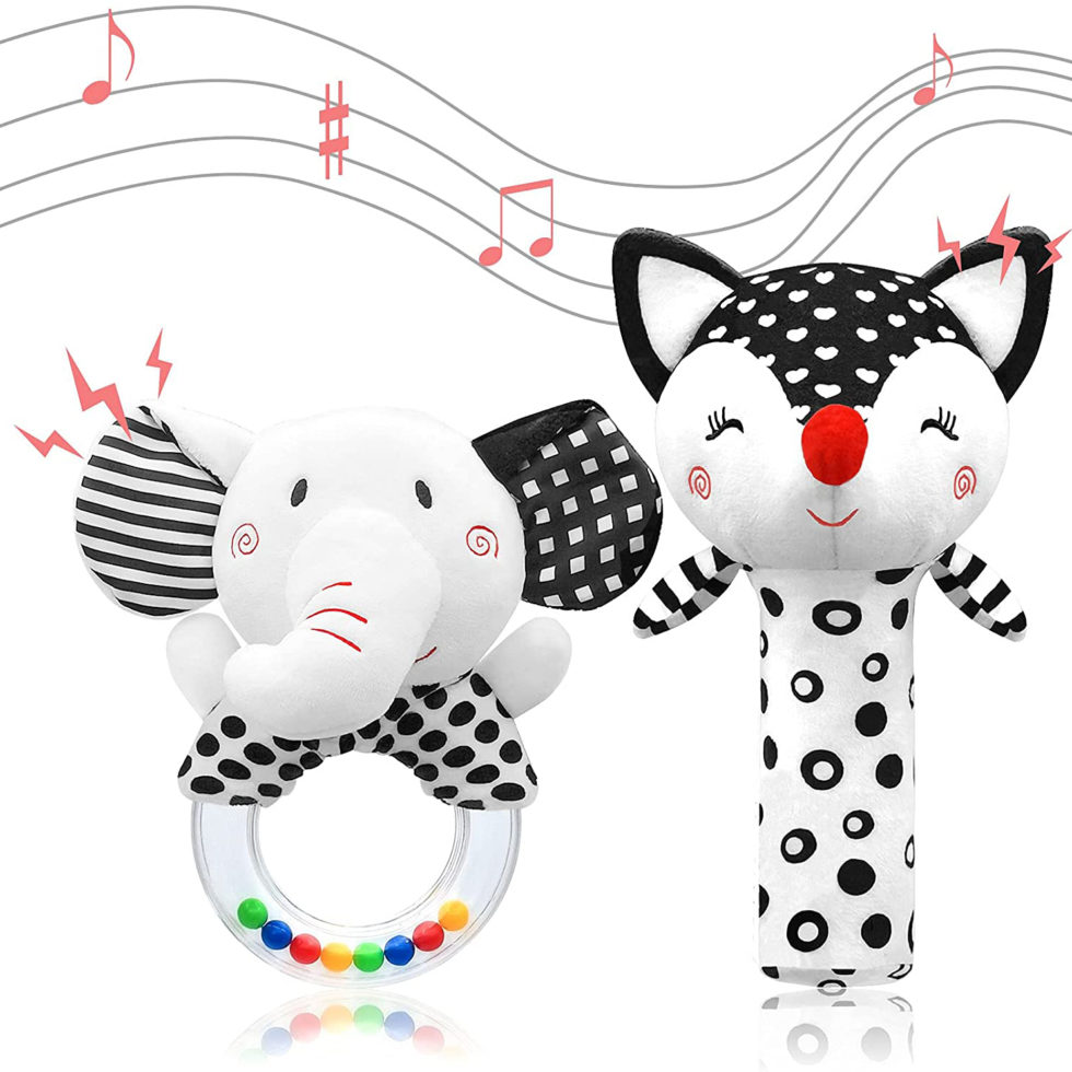 Black and White Patterns for Babies - Printable Cards