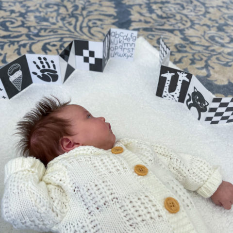 Black and White Patterns for Babies - Printable Cards