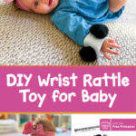 diy baby toy how to make black and white wrist rattles