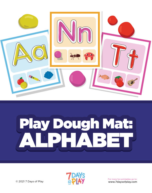 Learn the alphabet while playing with play dough with this fun set of printable play dough mats! Each page is all about building a letter out of play dough with an opportunity to practice phonics!