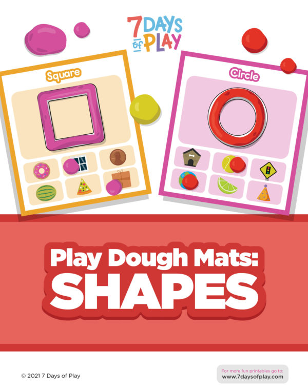 Play Dough Mats: Shapes