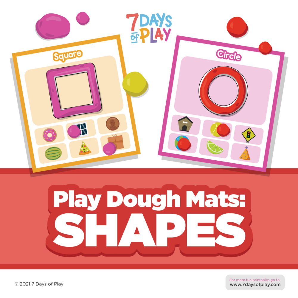 Play Dough Mats: Shapes