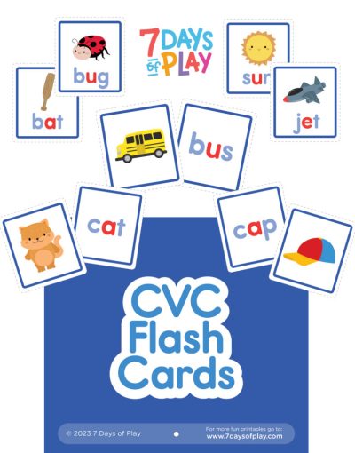 Help your child learn CVC words with our free printable flashcards. Available in 3 types - words only, picture only, and both picture and words.
