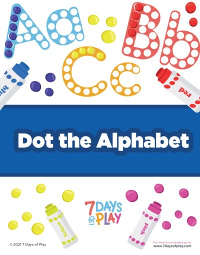 Dot the Alphabet Free Printable
