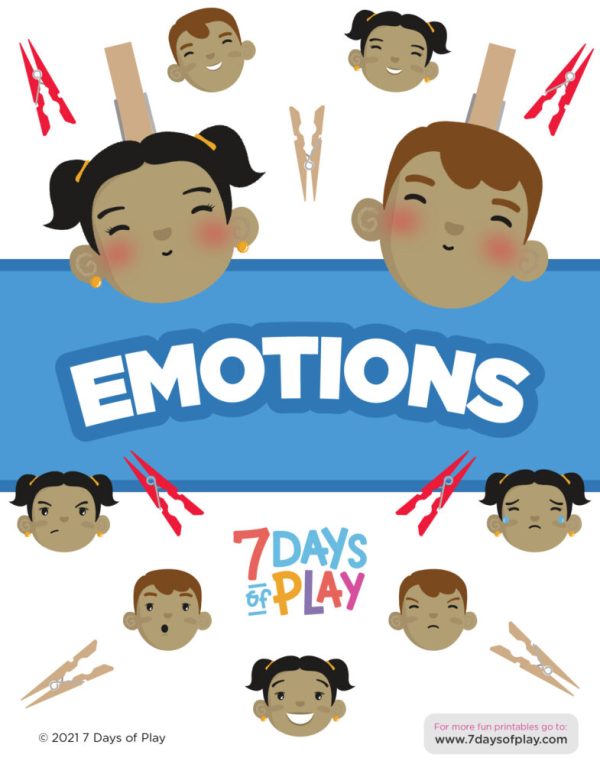 Emotions - Free printable for kids