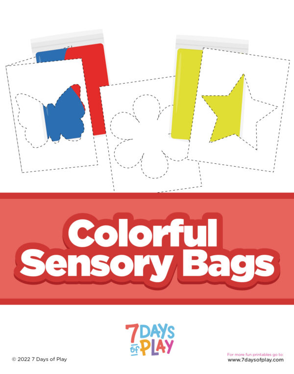Colorful Sensory Bags Free Printable