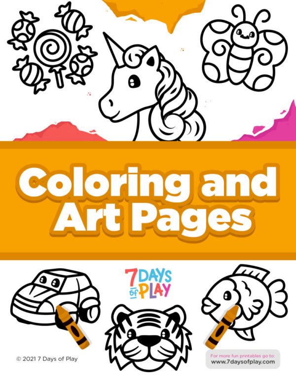 Printable Coloring and Art Pages for Kids