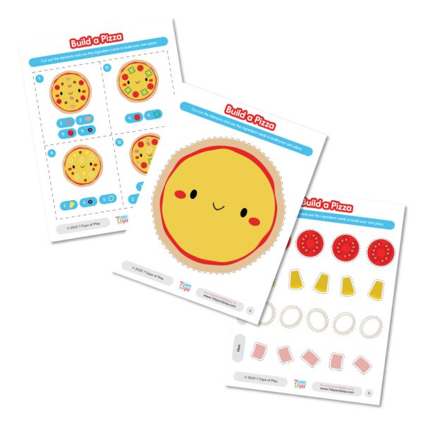 Build a Pizza - Printable for Kids